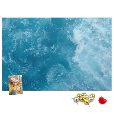 Cork memo board Sea water