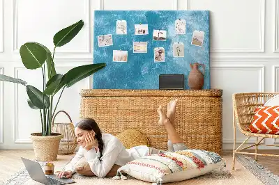 Sea water cork memo board
