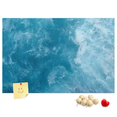 Cork memo board Sea water