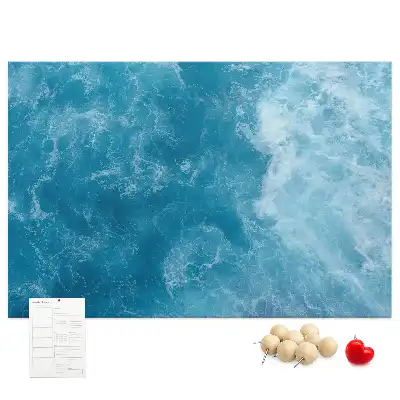Cork memo board Sea water