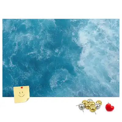 Cork memo board Sea water