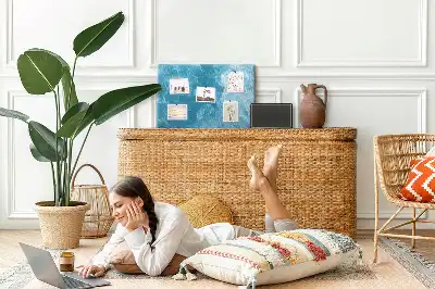 Sea water cork memo board