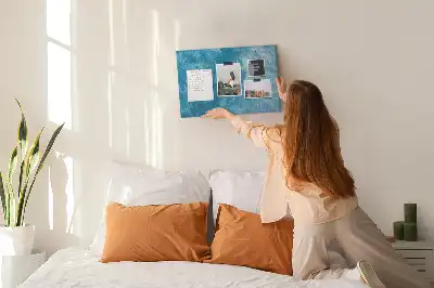 Cork memo board Sea water