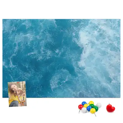 Cork memo board Sea water