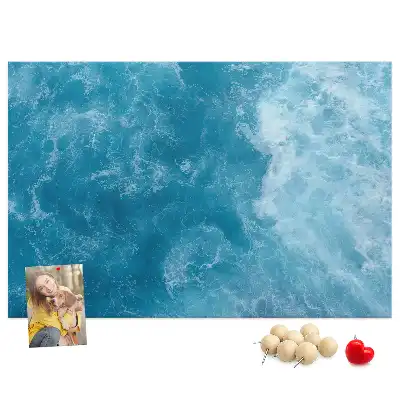 Cork memo board Sea water