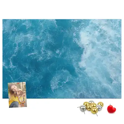 Cork memo board Sea water