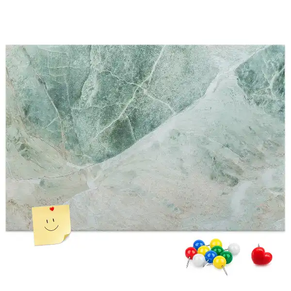 Printed Cork Memo Board Marble surface