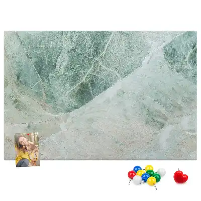 Printed Cork Memo Board Marble surface