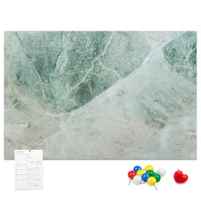 Printed Cork Memo Board Marble surface