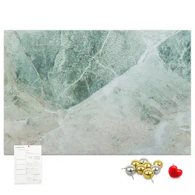 Printed Cork Memo Board with Marble Finish