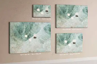 Printed Cork Memo Board with Marble Finish