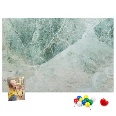 Printed Cork Memo Board Marble surface