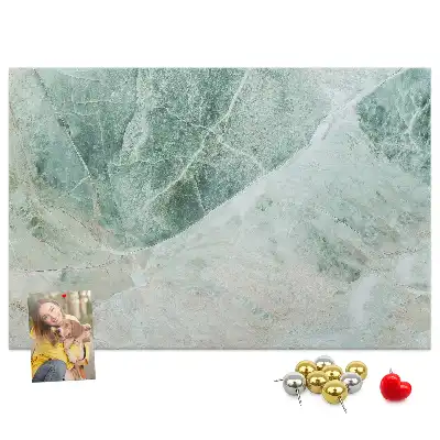 Printed Cork Memo Board Marble surface