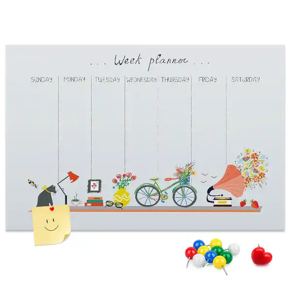 Cork Weekly Planner Memo Board