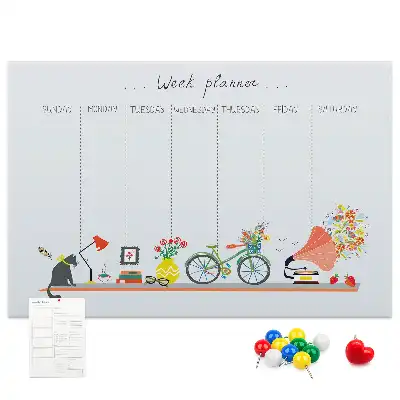 Cork Weekly Planner Memo Board