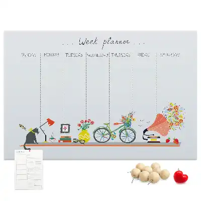 Cork Weekly Planner Memo Board