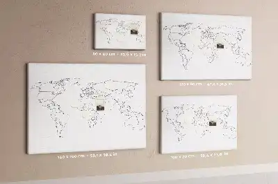 Printed Cork Board With Travel Quote