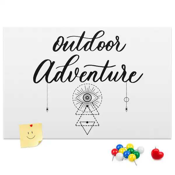 Adventure away from home cork memo board