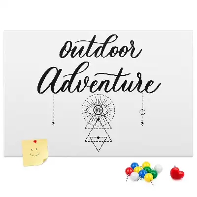 Cork memo board Adventure away from home