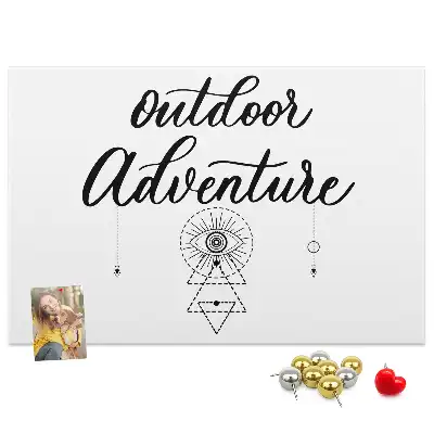 Adventure away from home cork memo board