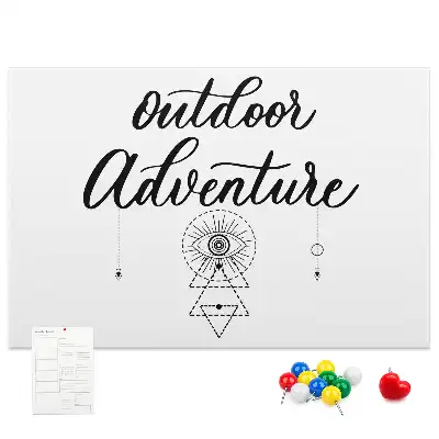 Adventure away from home cork memo board