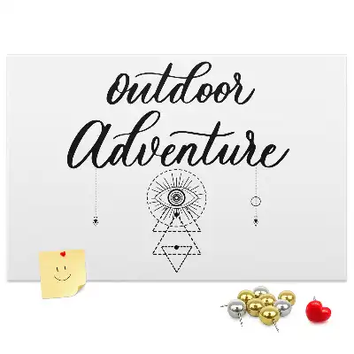 Adventure away from home cork memo board