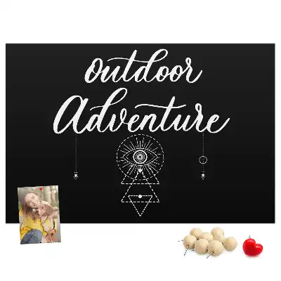 Printed Cork Memo Board Adventure