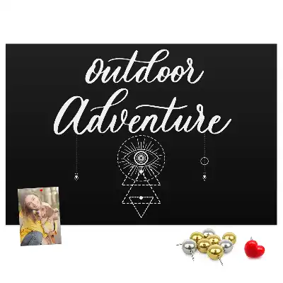 Printed Cork Memo Board Adventure