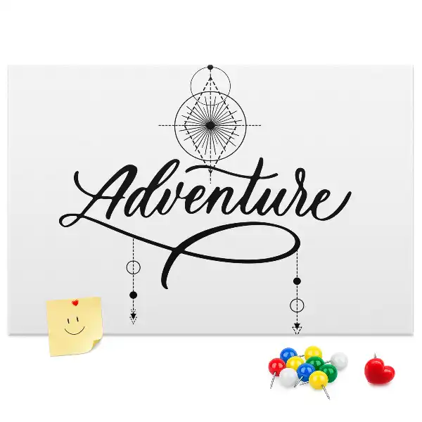 Printed Cork Memo Board Adventure