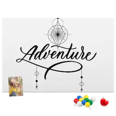 Printed Cork Memo Board Adventure
