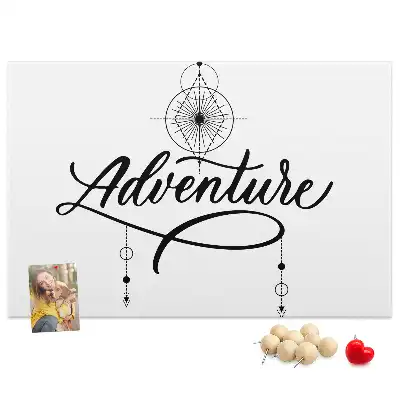 Printed Cork Memo Board Adventure