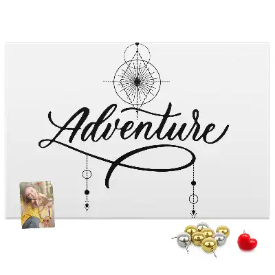 Printed Cork Memo Board Adventure