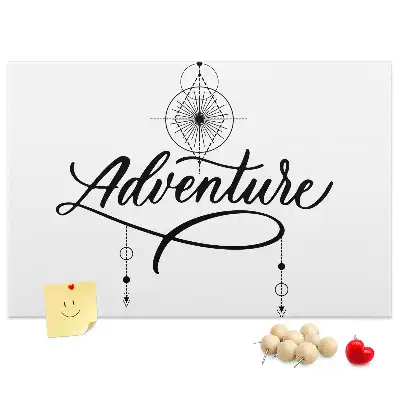 Printed Cork Memo Board Adventure