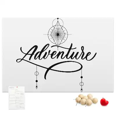 Printed Cork Memo Board Adventure