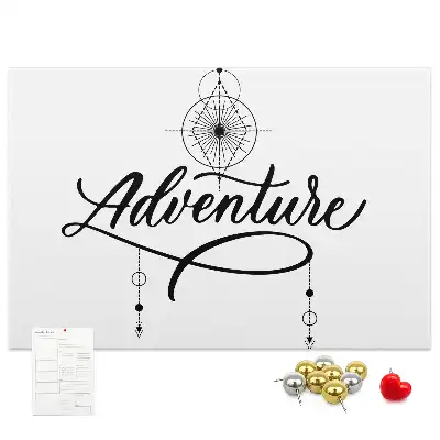 Adventure Printed Cork Memo Board