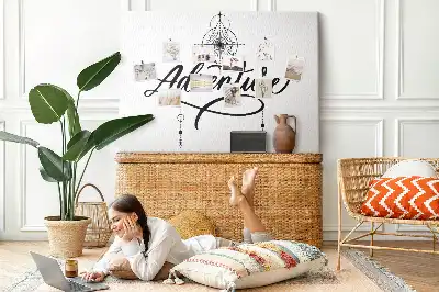 Printed Cork Memo Board Adventure