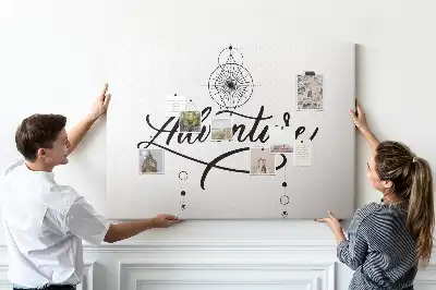 Printed Cork Memo Board Adventure