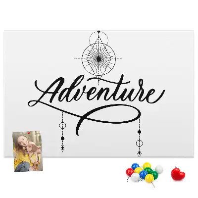 Printed Cork Memo Board Adventure