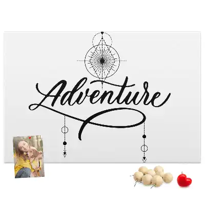 Printed Cork Memo Board Adventure