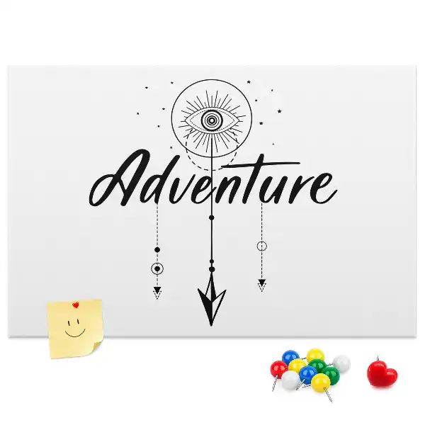 Printed Cork Board Adventure Map