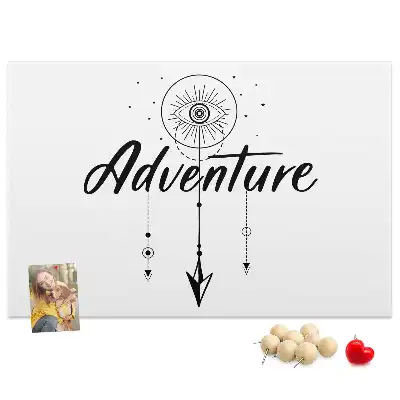 Printed Cork Board Adventure Map