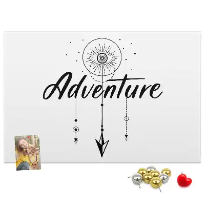 Printed Cork Board Adventure Map