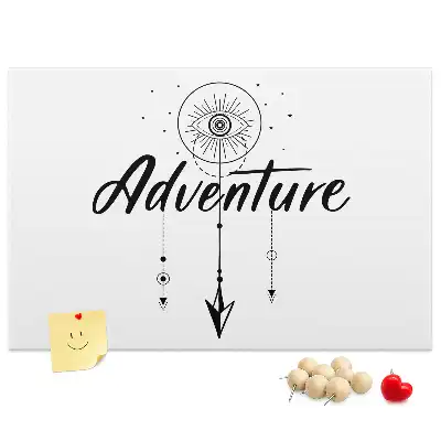 Printed Cork Board Adventure Map
