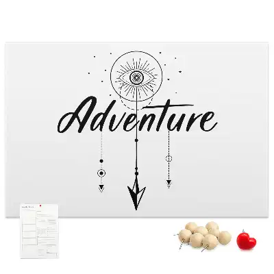 Printed Cork Board Adventure Map