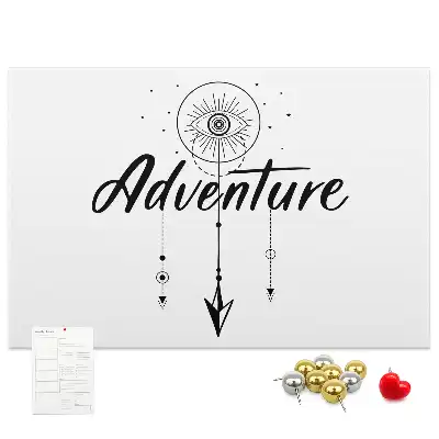 Printed Cork Board Adventure Map