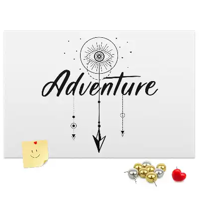 Printed Cork Board Adventure Map