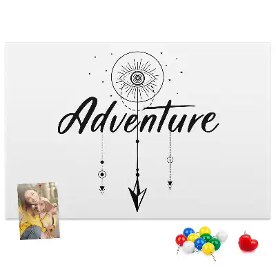 Printed Cork Board Adventure Map