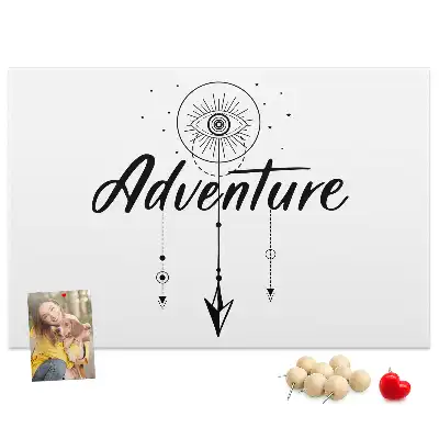 Printed Cork Board Adventure Map