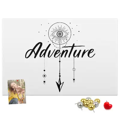 Printed Cork Board Adventure Map