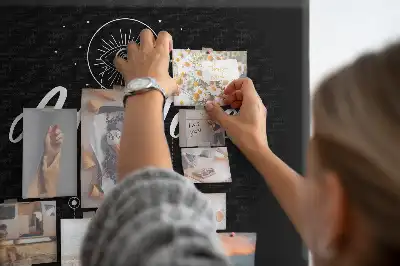 Cork memo board with travel quote